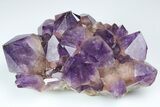 Deep Purple Amethyst Crystal Cluster With Huge Crystals #185428-1